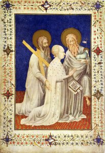 MS 11060-11061 Jean, Duc de Berry à genoux entre Saint André et Saint Jean, français, des 