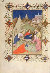 MS 66060-66061 Heures de la Croix : Complies, La Mise au tombeau - Jacquemart de Hesdin