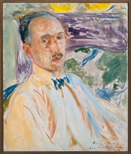 Étude pour le portrait de François Mauriac (1885-1970), écrivain français, peinture de Jacques Émile Blanche (1861-1942) exécutée en 1923. Photographie, KIM Youngtae, Rouen, Musée des Beaux-Arts de Rouen.