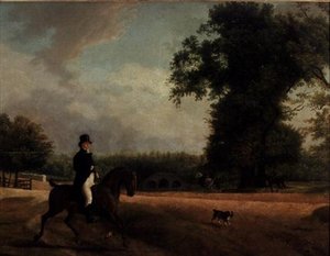 George Luving à cheval - Jacques Laurent Agasse