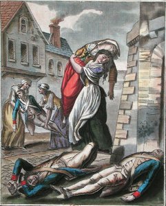 Femmes aidant les blessés pendant la Révolution française, gravé par Labrousse, c.1795 - Jacques (after) Grasset de Saint Sauveur