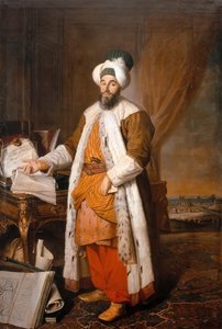 Portrait de Mehemet Said Pacha, Bey de Rumelia, ambassadeur spécial du sultan ottoman Mahmoud I