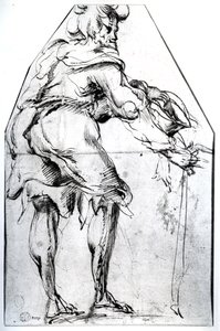 Mendiant avec un chapeau et un bâton - Jacques Bellange