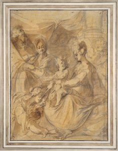 Sainte famille avec Sainte Anne et Marie Madeleine