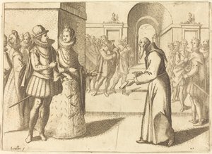 Un Capucin apportant les remerciements du roi de Bavière