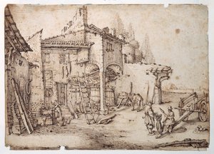 Une ferme italienne - Jacques Callot
