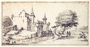Un château avec pont-levis