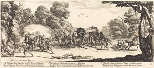 Attaque sur un carrosse - Jacques Callot
