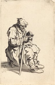 Mendiant mangeant