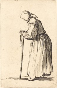 Mendiante avec un chapelet - Jacques Callot