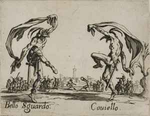 Bello Sguardo - Coviello, planche 18 des Balli di Sfessania - Jacques Callot