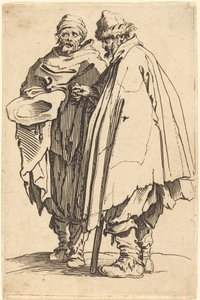 Mendiant aveugle et compagnon