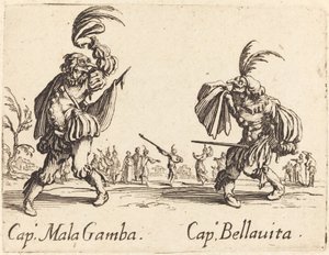 Cap. Mala Gamba et Cap. Bellavita - Jacques Callot