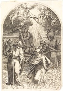 Christ marchant sur l