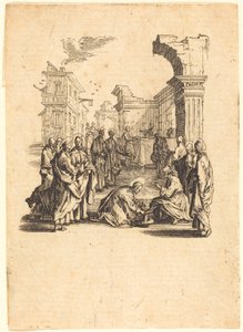 Le Christ lavant les pieds des apôtres - Jacques Callot