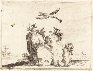 Grue en vol - Jacques Callot