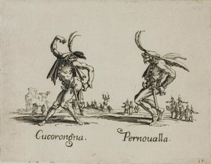 Cucorongna - Pernovalla, planche 2 des Balli di Sfessania - Jacques Callot
