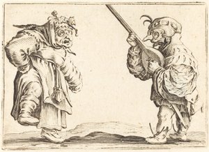 Danseurs avec luth, vers 1622