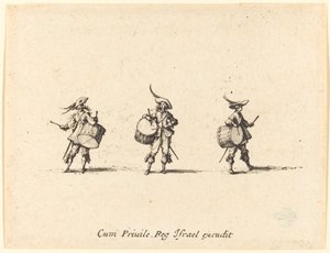 Exercice avec tambours - Jacques Callot