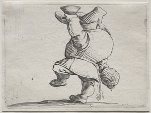 Varie figure gobbi di Iacopo Callot (Buveur vu de dos) - Jacques Callot