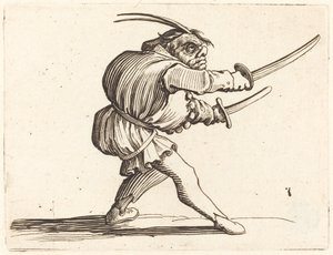 Duelliste avec Deux Sabres - Jacques Callot