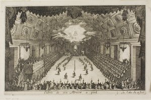 Entrée de Son Altesse à Pied, du Combat à la Barrière - Jacques Callot