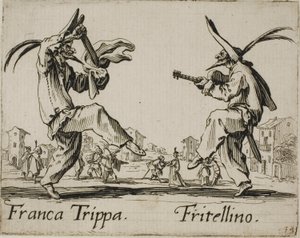 Franca Trippa - Fritellino, assiette 23 de Balli di Sfessania - Jacques Callot