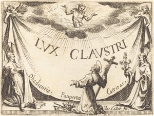 Frontispice pour "La lumière du cloître" - Jacques Callot
