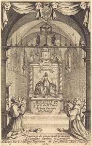 Frontispice pour les Miracles et Grâces de Notre-Dame de « Bon-Secours-les-Nancy » - Jacques Callot