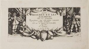 Frontispice, extrait de The Miseries of War (Les misères de la guerre)