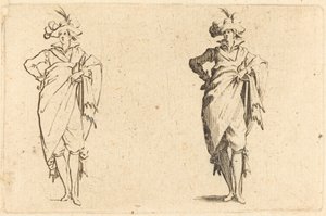 Gentleman Vu de Face avec Main sur la Hanche - Jacques Callot