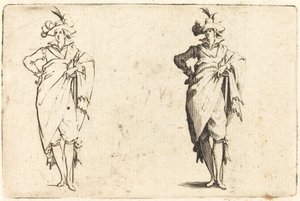 Gentleman Vu de Face avec Main sur la Hanche - Jacques Callot