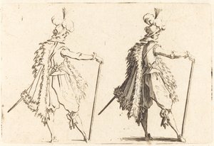 Gentleman avec Canne - Jacques Callot