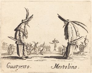 Guatsetto et Mestolino, vers 1622 - Jacques Callot