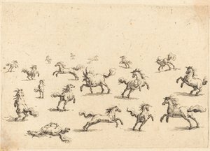 Chevaux courant - Jacques Callot
