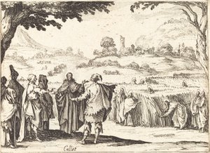 Jésus avec les Pharisiens - Jacques Callot