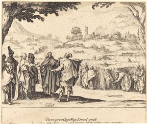 Jésus avec les Pharisiens - Jacques Callot