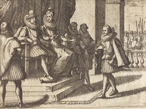 Roi et Reine en Consultation sur les Turcs [recto] - Jacques Callot