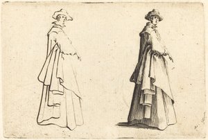 Dame en Grand Manteau - Jacques Callot