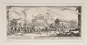 Les grandes misères de la guerre: No. 7 - Pillage et incendie d