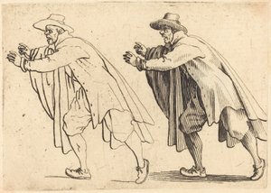 Homme se déplaçant brusquement, vers 1617 - Jacques Callot