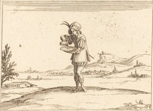 Homme lavant une perle - Jacques Callot