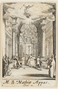 Martyre de saint Mathias, onzième planche des Martyres des Apôtres - Jacques Callot