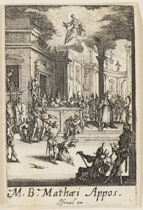 Martyre de saint Matthieu, planche treize des Martyres des Apôtres - Jacques Callot