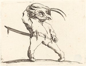 Homme masqué aux pieds tordus, vers 1622 - Jacques Callot