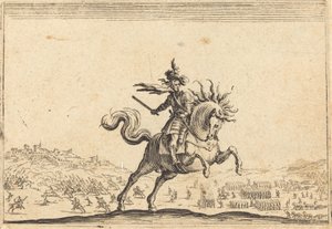 Commandant militaire à cheval, c. 1622