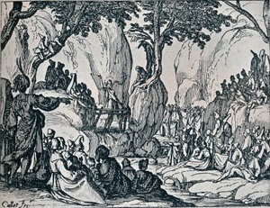 Saint Jean prêchant - Jacques Callot