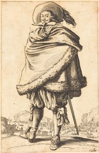 Noble homme en manteau bordé de fourrure