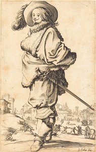 Noble homme avec plastron en fourrure
