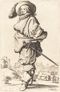 Noble homme avec plastron en fourrure